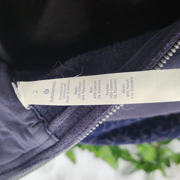 Lululemon Scuba Quarter-Zip Fleece Hoodie | Midnight Navy | Size 2 - Picture 8 of 10